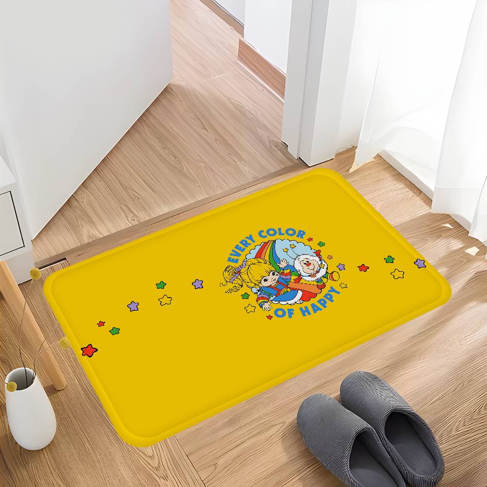 Rainbow Brite Anime Hallway Carpet Non-Slip Laundry Room Mat Laundry Decor Balcony Child Living Room Bedside Area Rugs