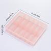 12 Grids Transparent Empty Nail Foils Storage Box Plastic Jewelry Beads Gems  False Nail Art Tips Box Case Organizer
