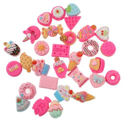 30 Stuks DIY Voedsel Bedel Dessert Taart IJs Brood Donut Koekjes Snoep DIY Decoratiemateriaal