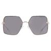 Sanya Gray Solid Square Ladies Sunglasses Mk1157d 10143f 58