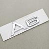 3D ABS Chrome Black Car Letters Logo A4 A5 A6 TFSI Sticker Rear Trunk Badge Emblem Decal For Audi A4 A5 A6 TFSI Auto Accessories