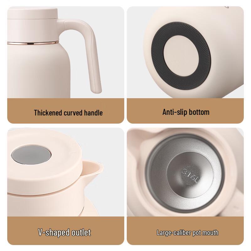 TAFUCO 2L 316 Stainless Steel Insulated Pot