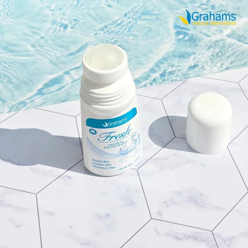 GRAHAMS Natural Mineral Deodorant Aloe 65mL (Select 1)