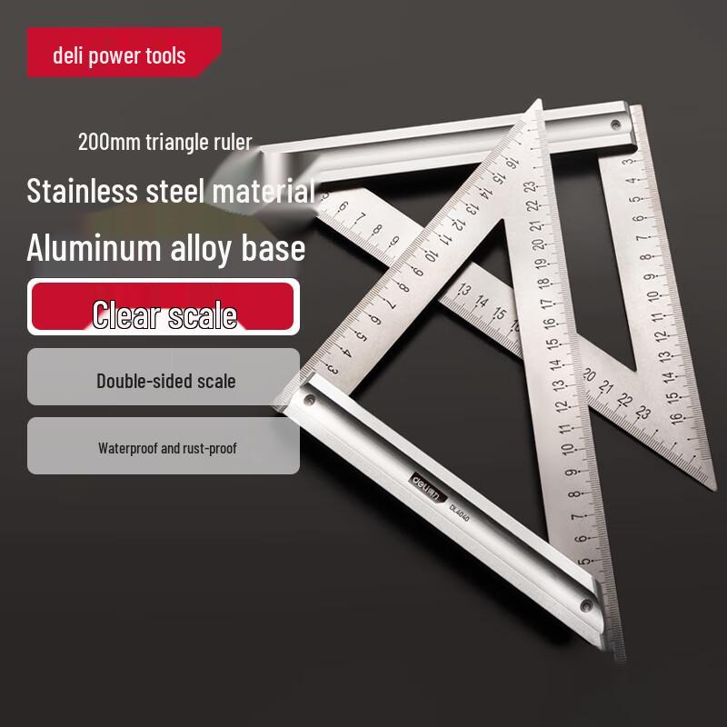 Deli Stainless Steel Measuring Rulers