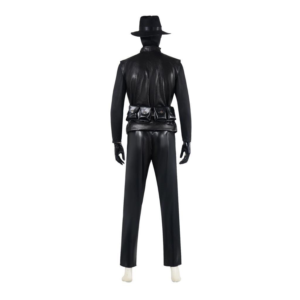 Men's Dark Cosplay Costume with Design for Halloween Stage Performance