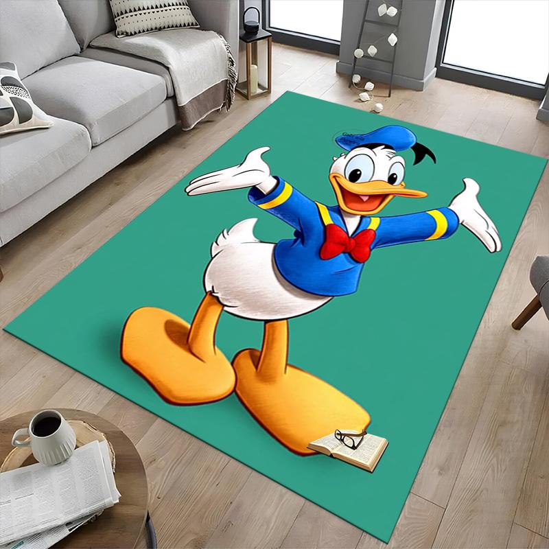 Donald Duck Adventure Carpet For Playroom Bedroom Living Room Sofa Home Decorkids Game Area Rug Nonslip Floor Mat