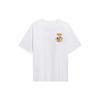 Li Ning T Shirts Unisex White Crew Neck Moderate Straight Fit AHST027-4