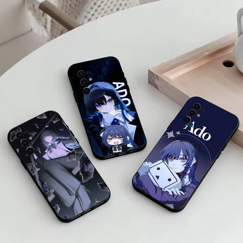 Cute A-Ado Phone Case For Samsung S25,S24,S21,S22,S23,S30,Ultra,S20,Plus,Fe,Soft Silicone Black Cover