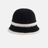 Temperament Knitted Bucket Hat Breathable Woven Fisherman Hat Elegant Sunshade Basin Cap  Summer