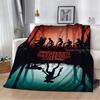 Custom Horror, Thriller 3D Printed T-The Unfamiliar Warm Flannel Blanket Living Room Sofa Camping Picnic Blanket Holiday Gifts