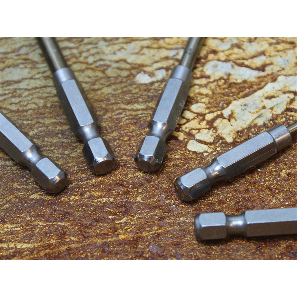 Faithfull Hsse M35 Cobalt Quick-change Impact Drill Bit Set, 5 Piece