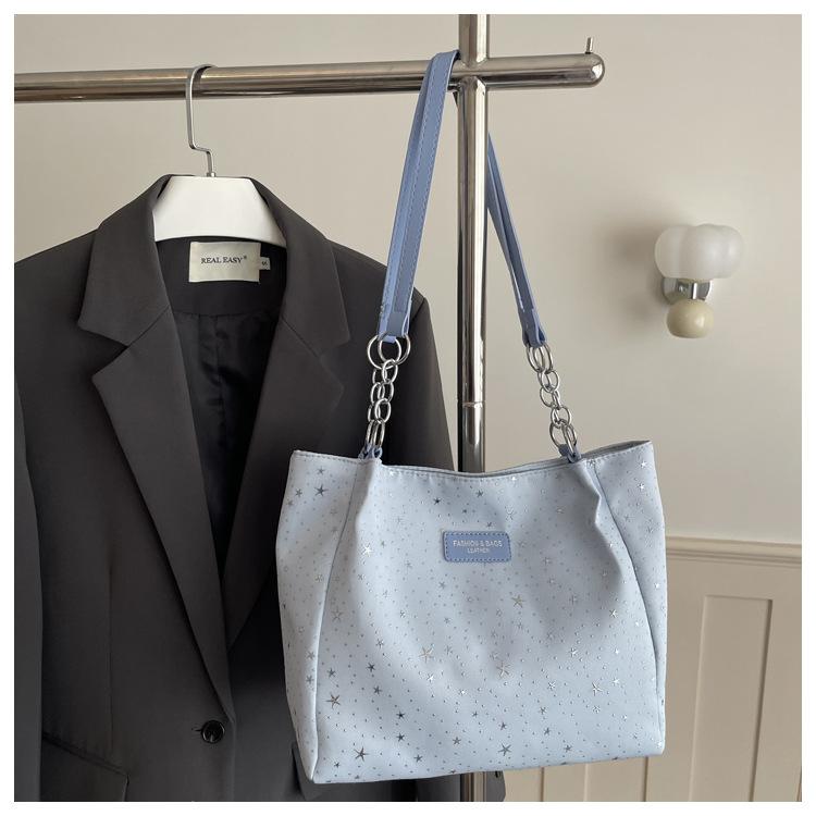1Pc  Trend Fashion Bag Temperament Versatile Large Capacity Casual Handheld Student Commuter Underarm Bag