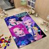 Kpop Demon Hunters Neon Stage Indoor Rug Nonslip Thick Carpet For Entryway Home Party Decor Valentine'S Day Gift