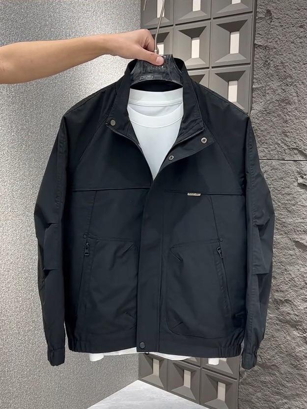 Men's Spring Fashion Workwear Lapel Jacket: Versatile, Casual, Outdoor Mountaineering Style
