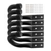 Pack of 6 Utility Garage Hooks with Strong Load Capacity Wall Mount Hook Simple Installation for Hanging Bikes & Tools