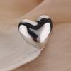 Cute Heart Chunky Stainless Steel Rings for Women Gold Open Adjustable Vintage Wedding Ring Aesthetic Jewelry Accessories