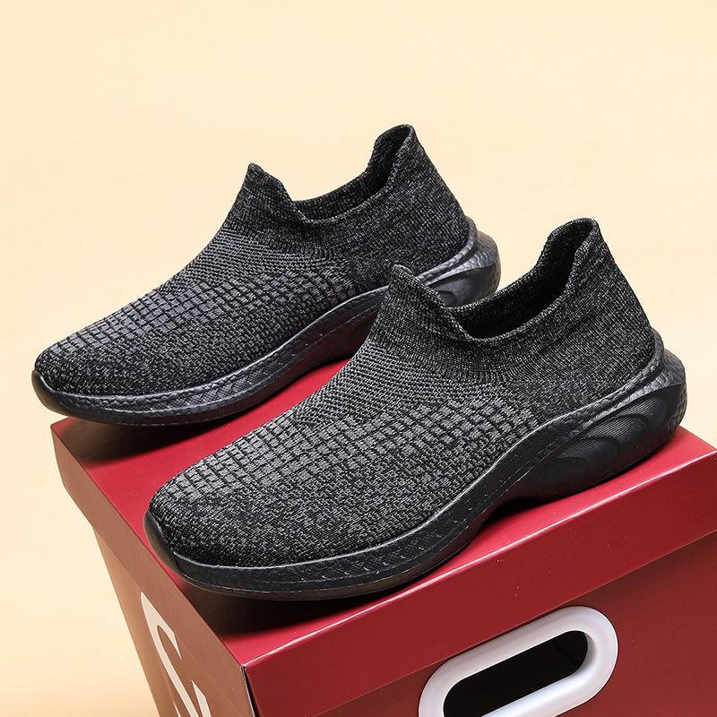 Men's Shoes Women's Shoes Couple Shoes Flat-bottomed Fly-woven Sneakers Outdoor Sports and Leisure Shoes Men's