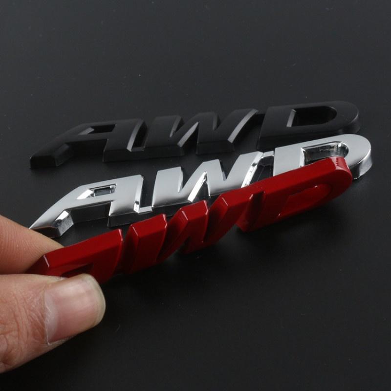 Kufr auta Honda AWD kovové 3D samolepky na auto dekorace na auto úprava auta