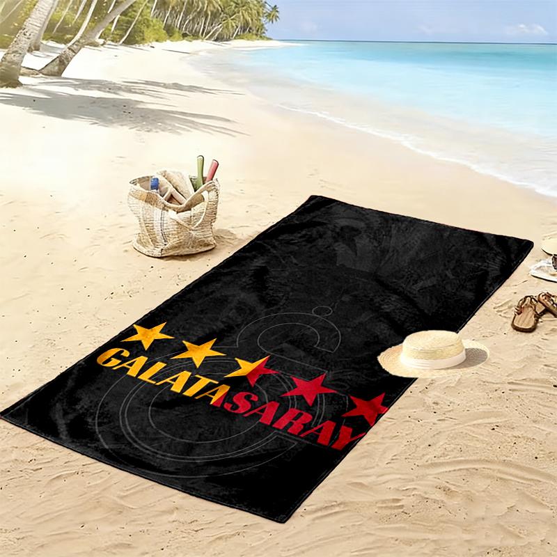 1pc Galatasaray SK Beach Towel, Outdoor Activities Perfect Summer Travel Supplies, As A Gift for Festivals