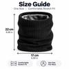 Men Winter Neck Warmer Thick Fleece Lined Thermal Neck Gaiter Soft Stretch Scarf for Skiing Cycling Hiking Cold Weather