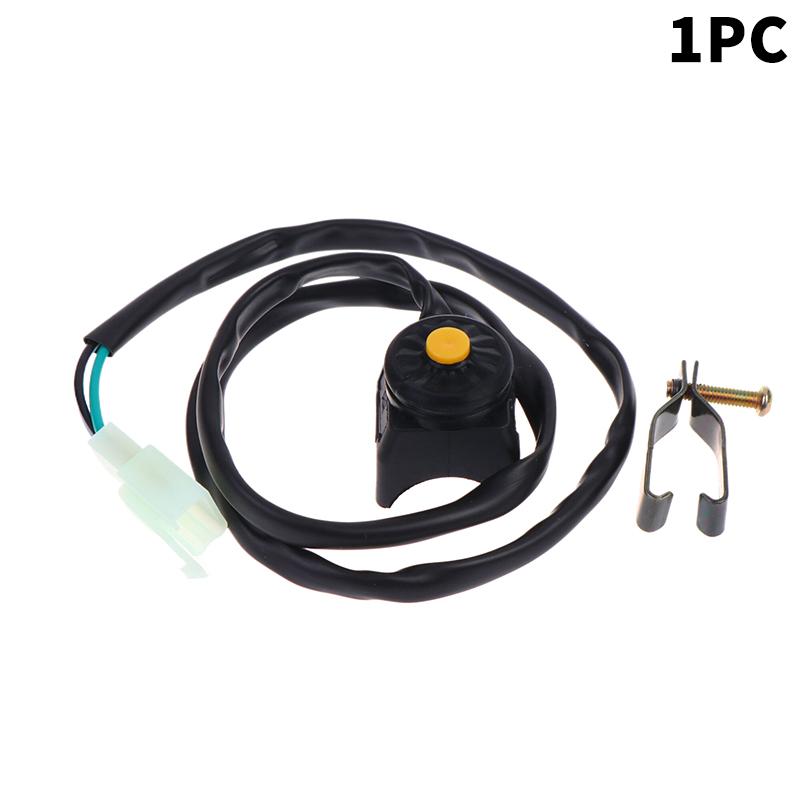 Motorcycle Kill Switch Red Push Button Horn Starter Control Switch Dirt Bike Atv Utv Dual Sport For 22Mm Handlebar Mounted Bars