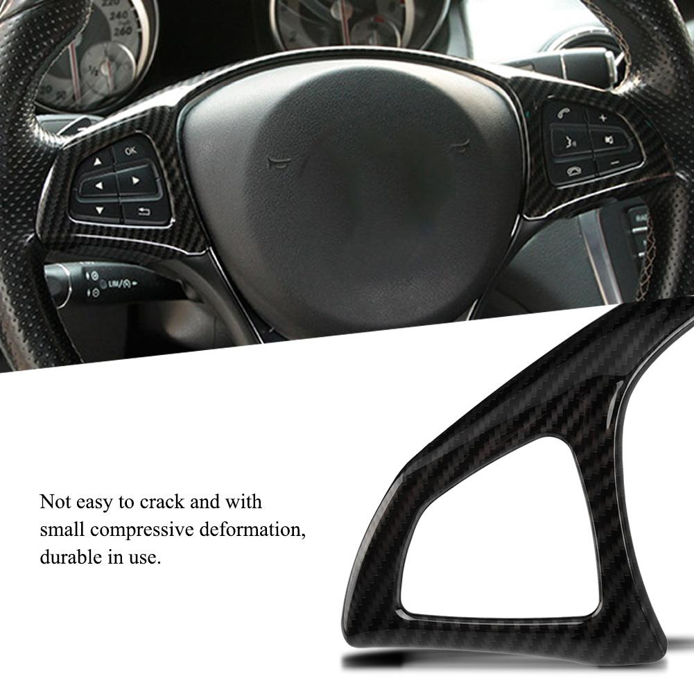 Carbon Fiber Style Steering Wheel Frame Trim for Mercedes Benz C E GLC Class W205 W213 X253