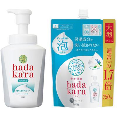 [Raku Raku Cart In] Lion Hadakara Körperseife Schaumtyp Cremige Seife Duftkörper Nachfüllset