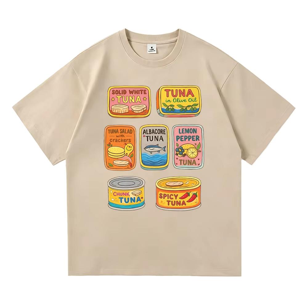 Tuna Melt T Shirt Funny Fahsion Unisexunisex Clothing Cotton Graphic T Shirts Kawaii Vintage Clothes For Seafood Lover Gift