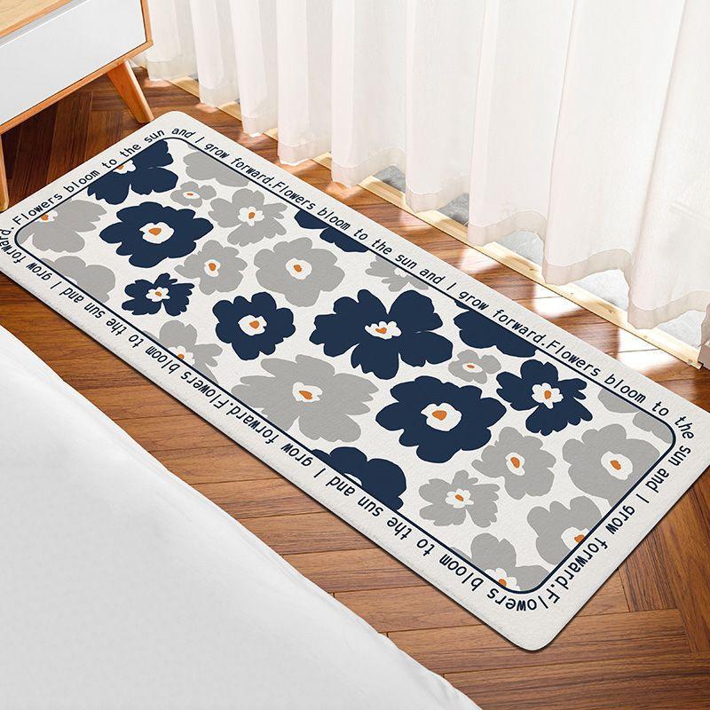 Household Carpet Door Mat Non-slip Foot Mat Bedroom Bedside Blanket Living Room Sofa Coffee Table Bathroom Toilet Floor Mat