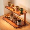 Wood Tableware Shelf Multipurpose Tabletop Stand Mini Cup Holder  Home Accessories