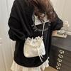 Summer new Chinese small bag shoulder crossbody pearl fashion handbag bucket bag