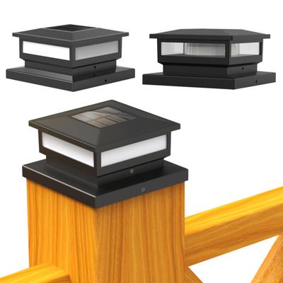 1/2 ks Solární světla na sloupky Vodotěsné Automatické nabíjení Snadná instalace Bezdrátová LED světla na terasu a plot
