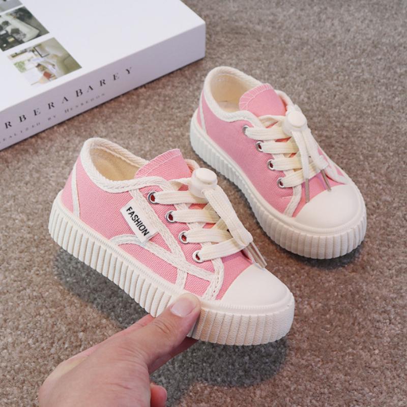 Children's Canvas Shoes 2025 Spring and Summer New Soft Baseplate Shoes