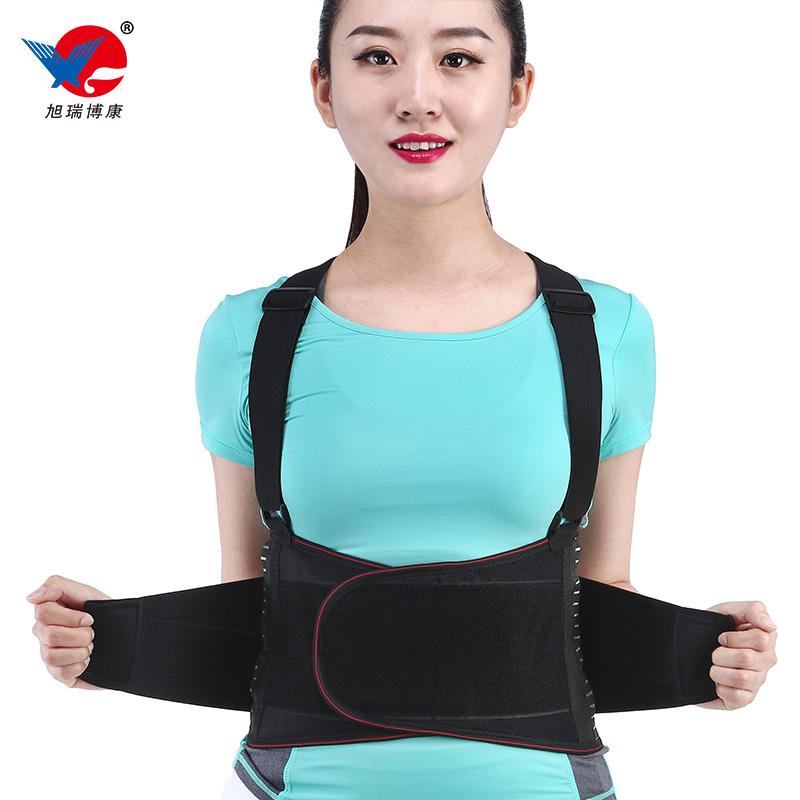 Popular Choice Waist Fixation Belt with Shoulder Straps Lumbar Support Brace for Injury Relief Adjustable Waist Stabilizer