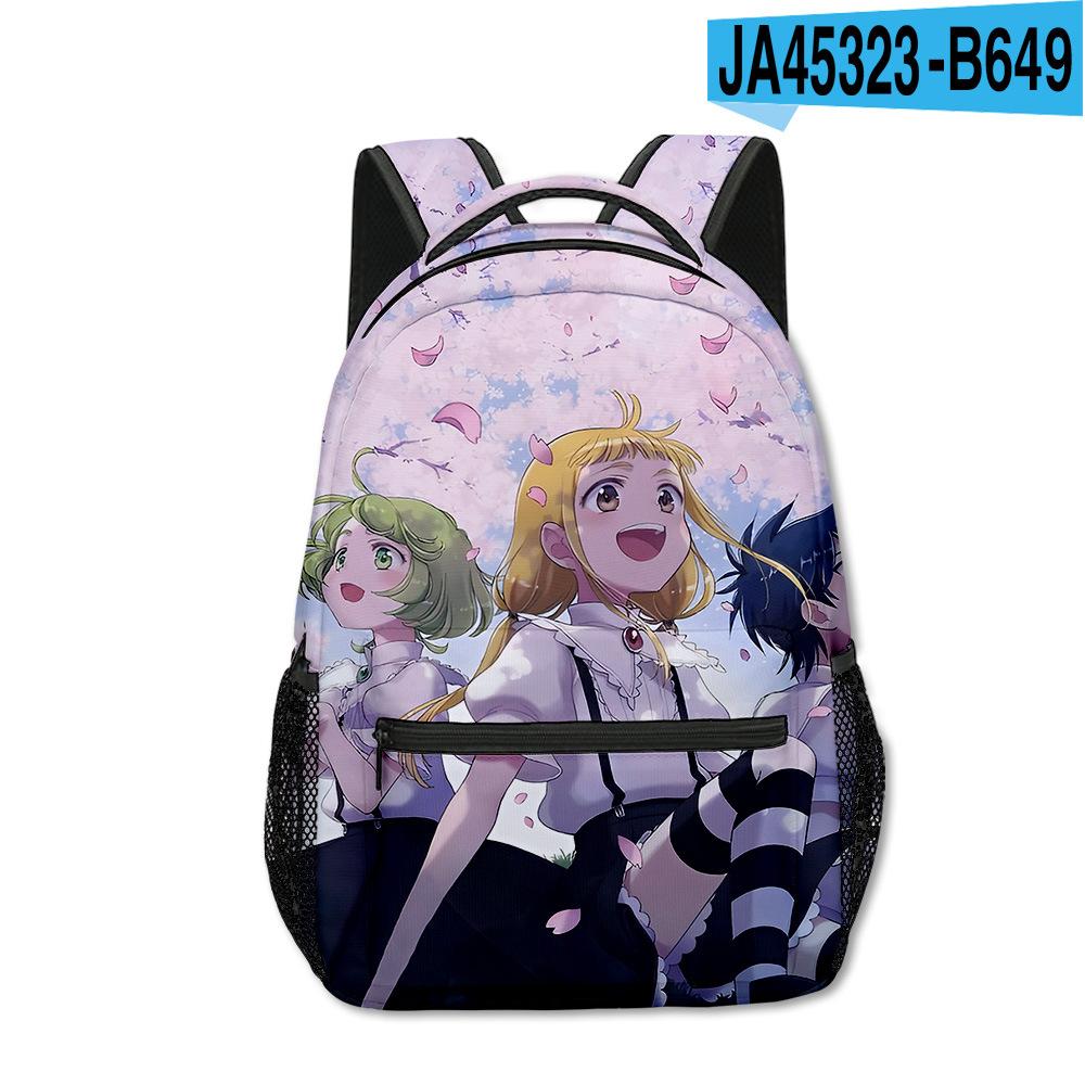 Cartoon Novelty Kpop Youthful School Bags Unisex Japan Anime Lost Witch Travel Bags 3D Print Oxford Notebook Shoulder Backpacks