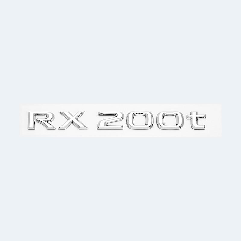 3D Chrome Glossy Black ABS RX200t RX270 RX300 RX350 RX450h RX450hL HYBRID Emblem for LEXUS Car Trunk Trunk Rear Logo Sticker