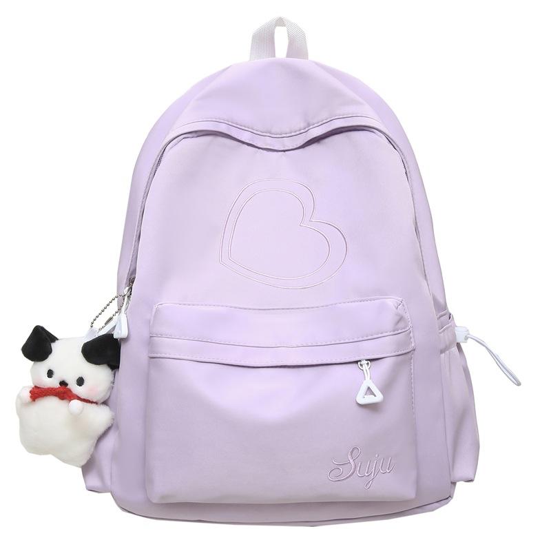 

Однотонний шкільний рюкзак для студентки фіолетовий