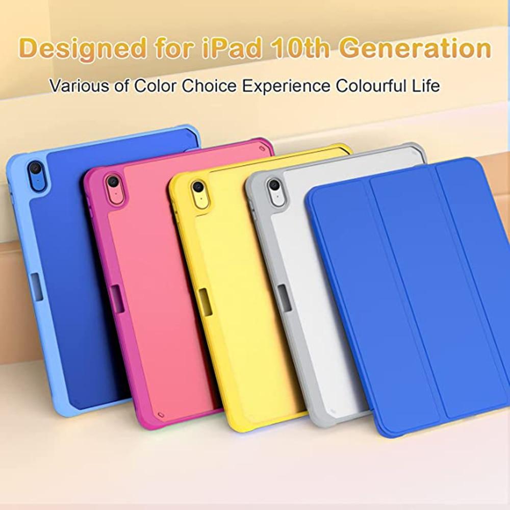 

Чохол для iPad 10-го покоління 2022 з прозорим прозорим рожевим із отвором для ручки YSL 10th Gen 2022 синій