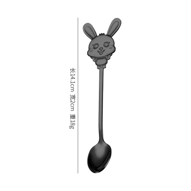 ZISIZ Cute Cartoon Rabbit Spoon & Fork Set