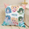 Comic Anime M-Mermaid Melody Pichi Pichi Pitch Pillow Case Natural Linen Double-Sided Printing Sofa Home Decor Cushion Cover