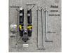 Universal Double Rod Ground Spike Fishing Rod Holder Tripod