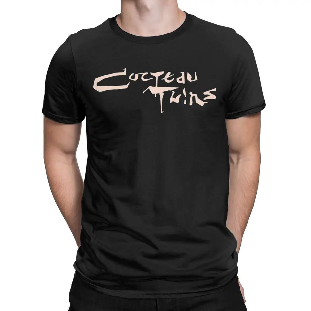 Men T-Shirts Cocteau Twins Cool 100% Cotton Tee Shirt Short Sleeve T Shirt Crewneck Clothing Adult