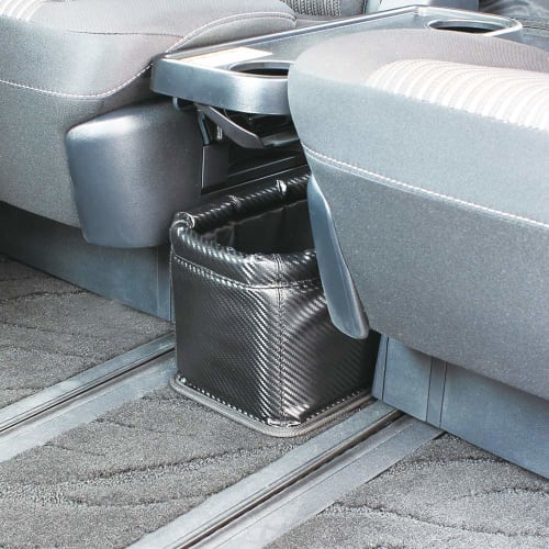 Napolex Fizz X Car Trash Can Large Capacity Antibacterial Deodorizing Treatment Square Type Holds 6 500ml PET Bottles Anti-Tip Design Stable Storage B