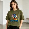 Grindin Skater Graphic T Shirt Funny Cartoon Character Print Unisex Soft Cotton Crew Neck Short Sleeve Trendy Casual Tops