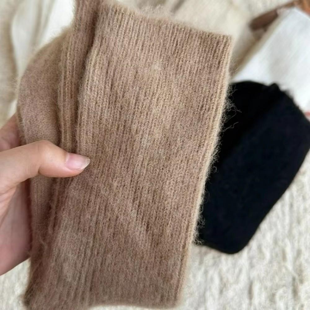Autumn Winter Floor Sleeping Socks Thicken Knitted Crew Socks 2025 Cashmere Socks