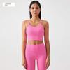 Lu Same Sports Vest Female Outwear Semi-Fixed One-Piece Cup Bubble Wrap Push up Sports Bra Workout Yoga Vest