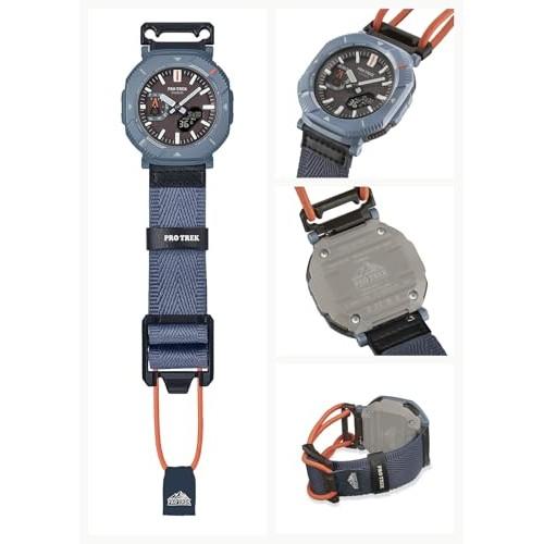 [Casio] Pro Trek Watch [Domestic Genuine Product] Hiker Line Bluetooth-enabled Tough Solar Biomass Plastic Bungee Cord Band PRJ-B001B-2JF Men's Dusty