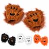 Faux Fur Cat Paw Gloves Cute Bear Paw Cosplay Gloves Kawaii Plush Cat Claws For Cosplay Party