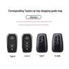 Key Covers for Toyota: Camry, Corolla, Levin, RAV4, Avalon, Highlander, Feng