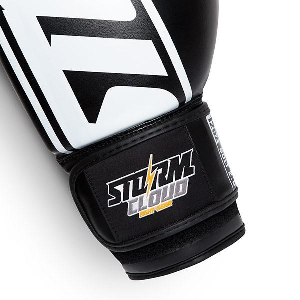 StormCloud Bolt 2.0 Boxing Gloves Black/White 10oz